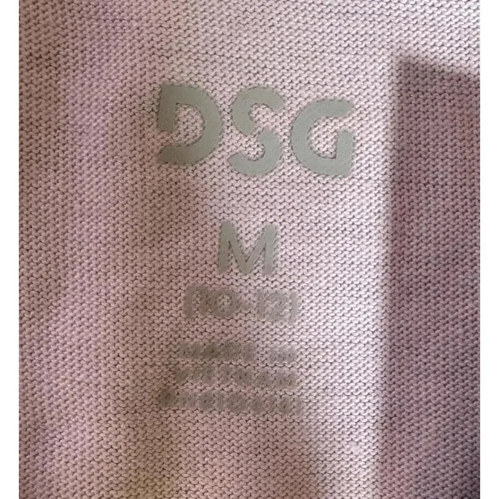 DSG Johnny Collar Tee Tinted Rose Pink  Girls Size M (10/12) NEW